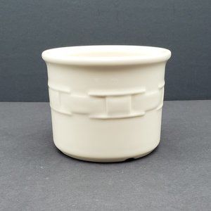 Longaberger Pottery Woven Traditions Ivory 1 Pint Salt Crock